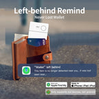 Smart Card Tracker Work with Apple Find My App Wireless Rechargerable anti Lost Item Locator for Luggage Bluetooth Tracker GPS
