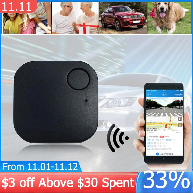 Car Mini GPS Tracker Auto Anti-Theft GPS Tracking Device Pets Dog Kids Children Vehicle Motorcycle Bike GPS Locator