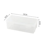 Plastic Snap Tight Lid Large Pencil Box, White