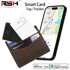 Smart Card Tracker Work with Apple Find My App Wireless Rechargerable anti Lost Item Locator for Luggage Bluetooth Tracker GPS
