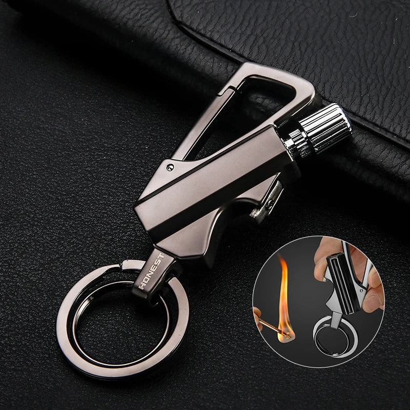 Keychain Kerosene Lighter Beer Bottle 