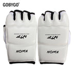 Half Finger Boxing Gloves PU Leather MMA Fighting Kick Boxing Gloves Karate Muay Thai Training Workout Gloves Kids Men