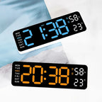 Large Digital Wall Clock Temp Date 