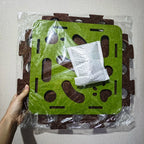 Pet Cat Puzzle Maze Holes Toys Felt Box with Bell Ball