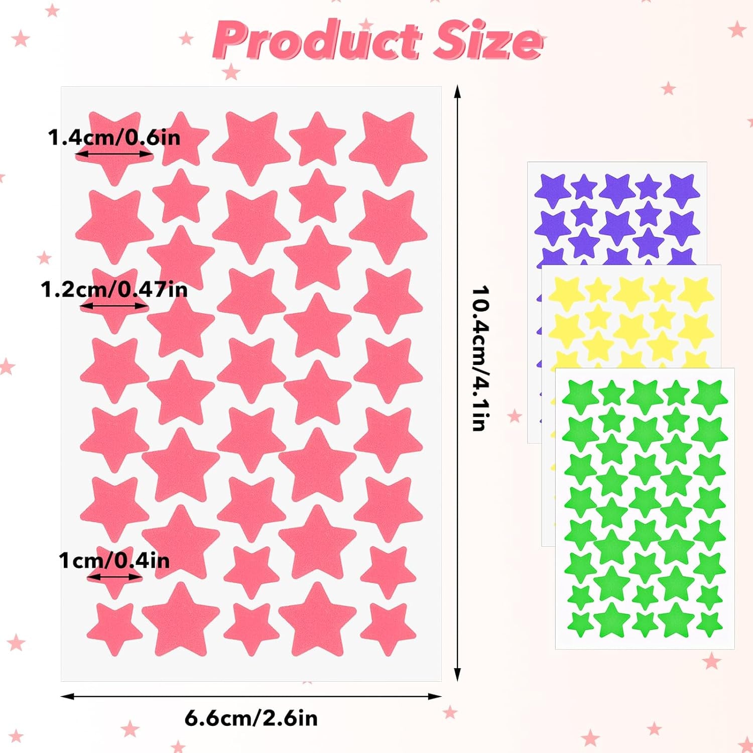Face Pimple Patches Cute Star Zit Covers 160 Pcs Sticky Spot Stickers Hydrocolloid Pad Covering Pore Cleaning Strips Peel Invisible Spot Absorbing Zit Patch for Women Men