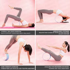 Yoga Wheel Roller for Improving Backbends Back Pain Massage Stretching Flexibility (Purple)