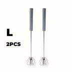 Stainless Steel Egg Beater Durable Semi-Automatic 