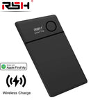 Smart Card Tracker Work with Apple Find My App Wireless Rechargerable anti Lost Item Locator for Luggage Bluetooth Tracker GPS