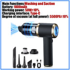 Portable Air Duster Compressed Air Blower Rechargeable Suck Cleaner