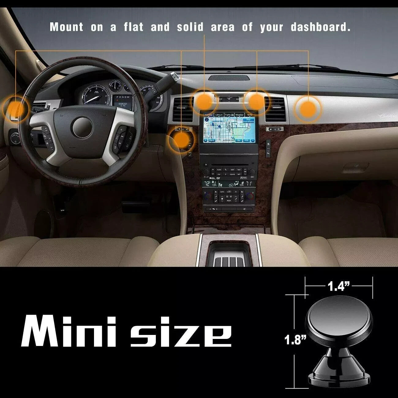 Soporte Sostenedor Magnetico De Telefono Celular Para Carro Auto Coche Universal