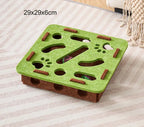 Pet Cat Puzzle Maze Holes Toys Felt Box with Bell Ball