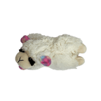 (3 Pack)  Plush Lamb Chop Dog Toy, Small, Pastel Colors