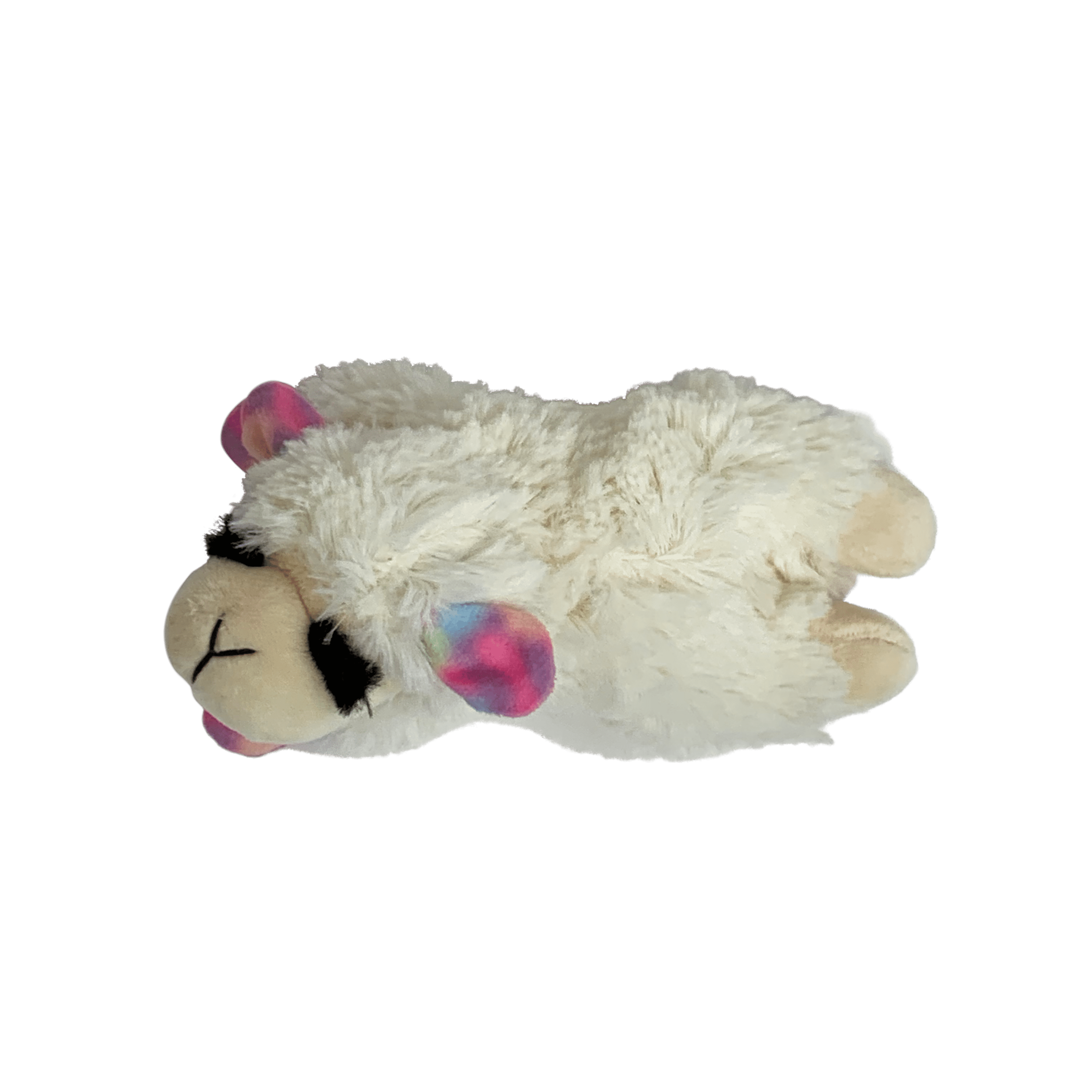 (3 Pack)  Plush Lamb Chop Dog Toy, Small, Pastel Colors
