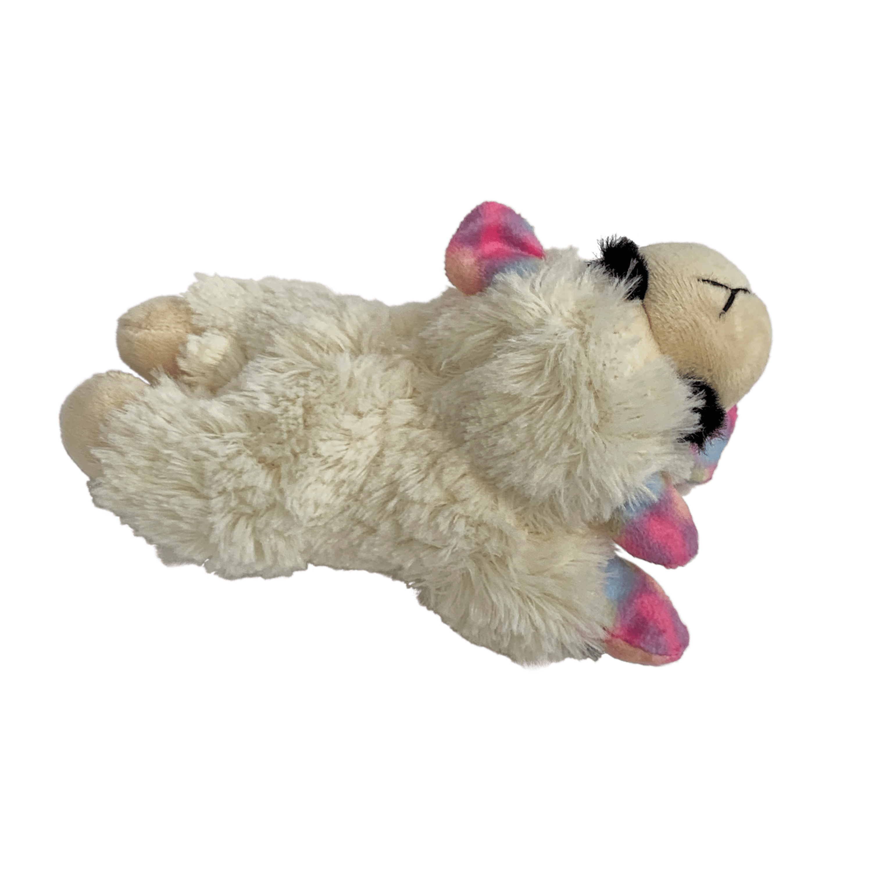 (3 Pack)  Plush Lamb Chop Dog Toy, Small, Pastel Colors
