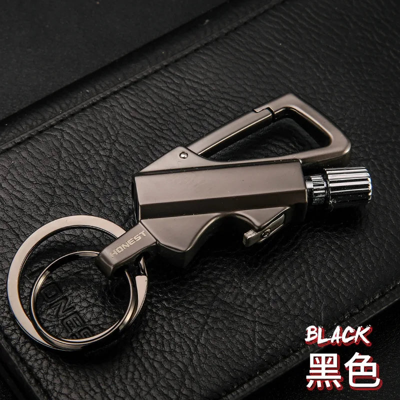 Keychain Kerosene Lighter Beer Bottle 
